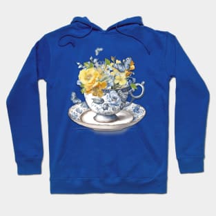 Lovely Blue Porcelain C Hoodie